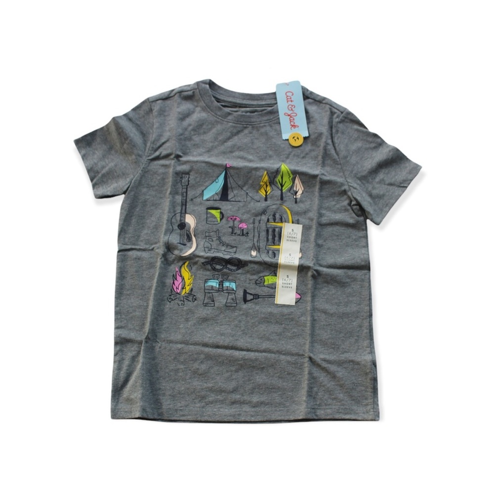 🆕 Cat & Jack Camping 🏕 Tee Size 6/7